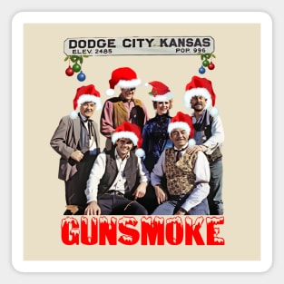 Xmas In Dodge City - Gunsmoke - Tv Western Magnet